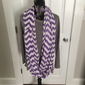 Purple Chevron Scarf